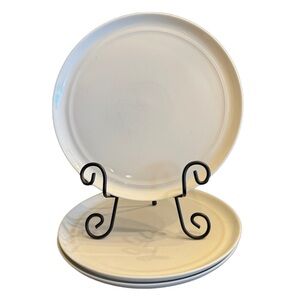 Crate & Barrel by Aaron Probyn Hue White Salad Plates 8.25" Set Of 3